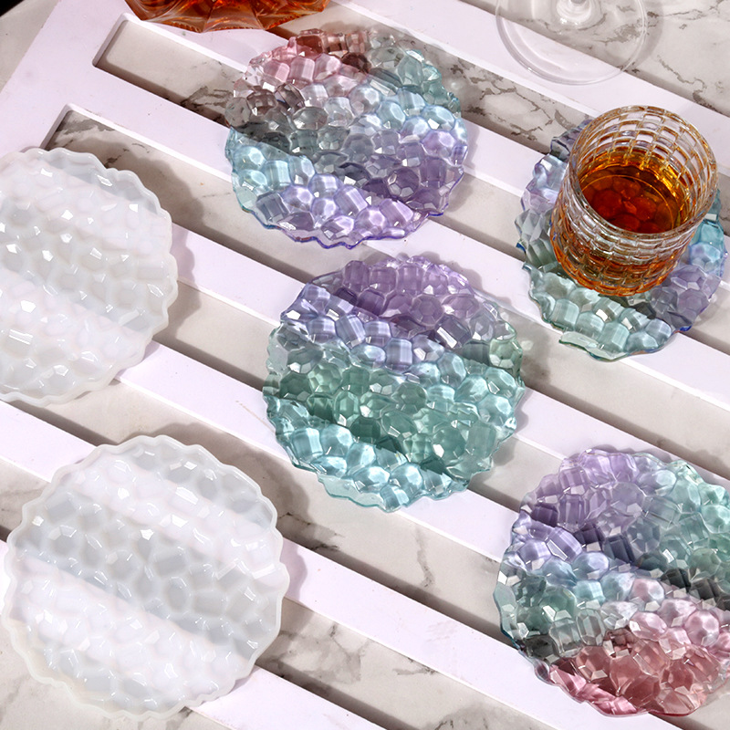 Resin Art Table - Resin silicone mold, concave-convex circular sheet
