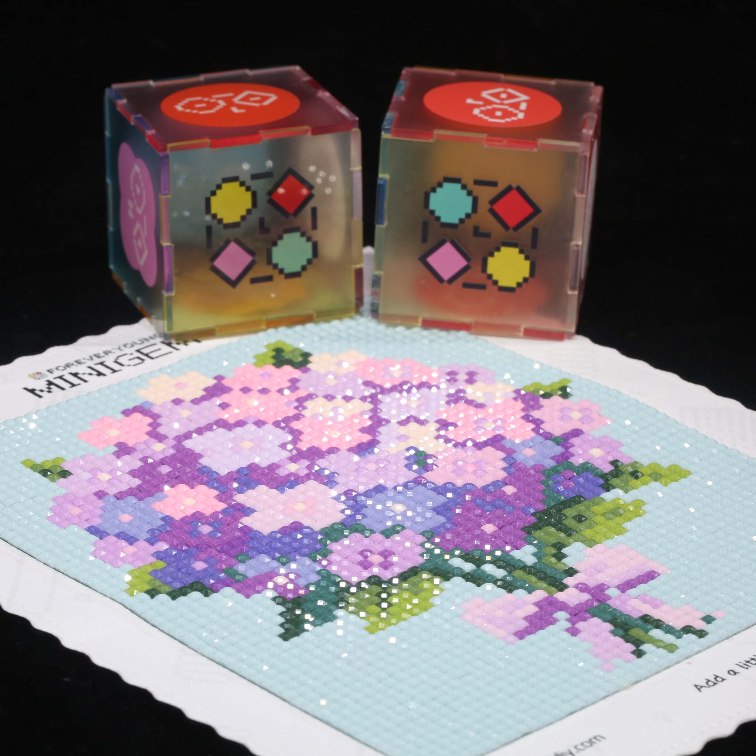 Resin Art Purple - Minigem® Purple Hydrangea 5D Diamond Painting