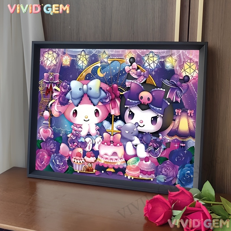 Resin Art Purple - VIVID GEM 5D DIY Diamond Painting