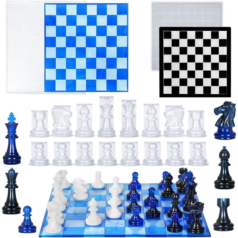 Resin Chess Set Mold With Ches - огляд і ціна Resin Art Table