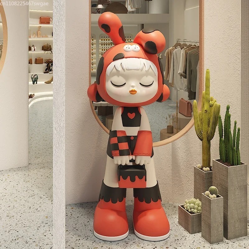 Art Cartoon Girl Statue Indoor - огляд і ціна Resin Art And Craft
