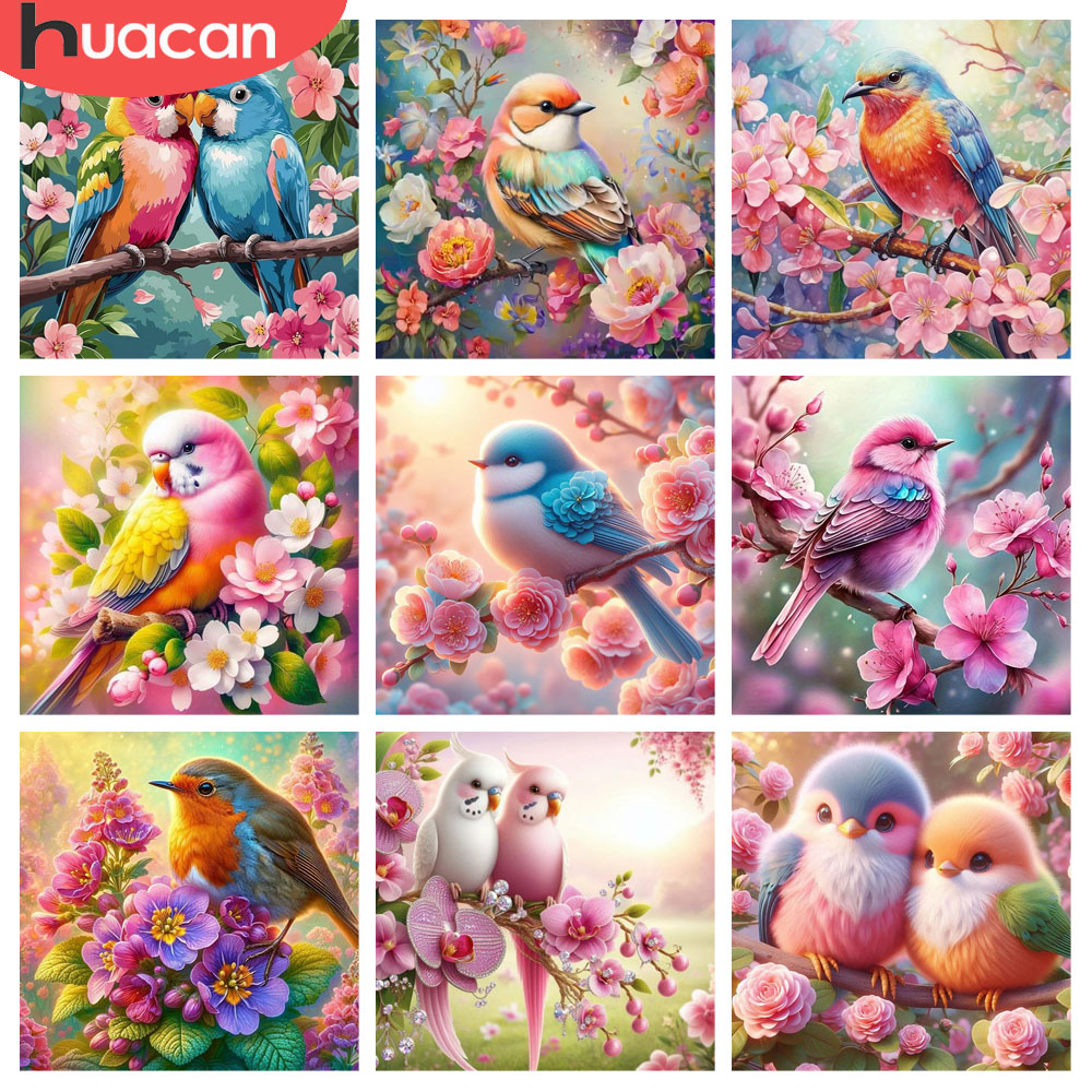 HUACAN Diamond Painting Bird F - огляд і ціна Resin Art Of Rose