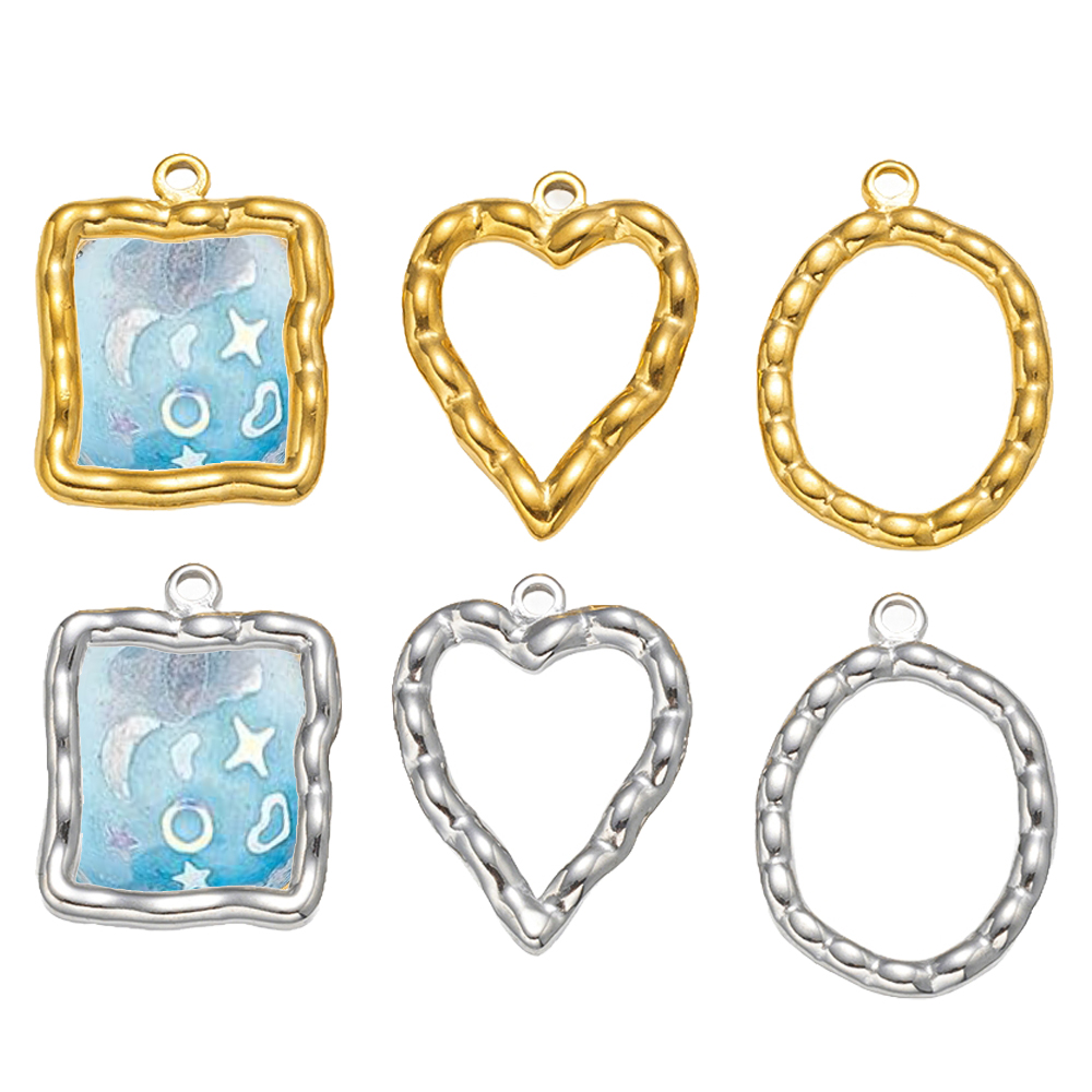 5pcs Stainless Steel Heart Rou - огляд і ціна Resin Art And Craft
