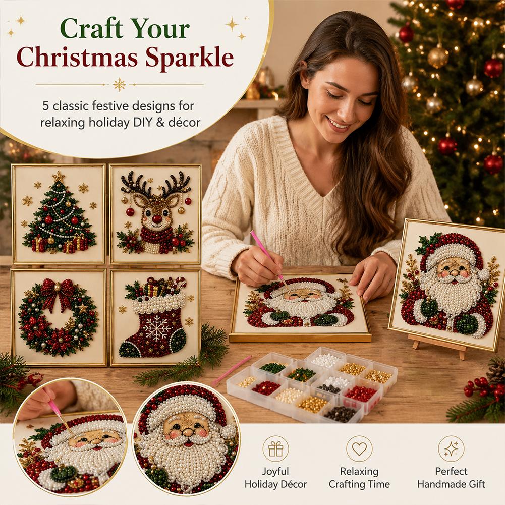 Christmas Santa Claus Pearl Ar - огляд і ціна Resin Art And Craft