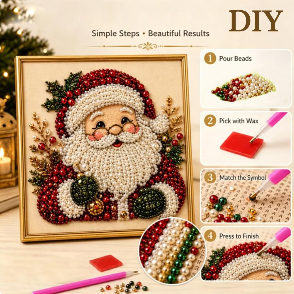 Christmas Santa Claus Pearl Ar - огляд і ціна Resin Art And Craft