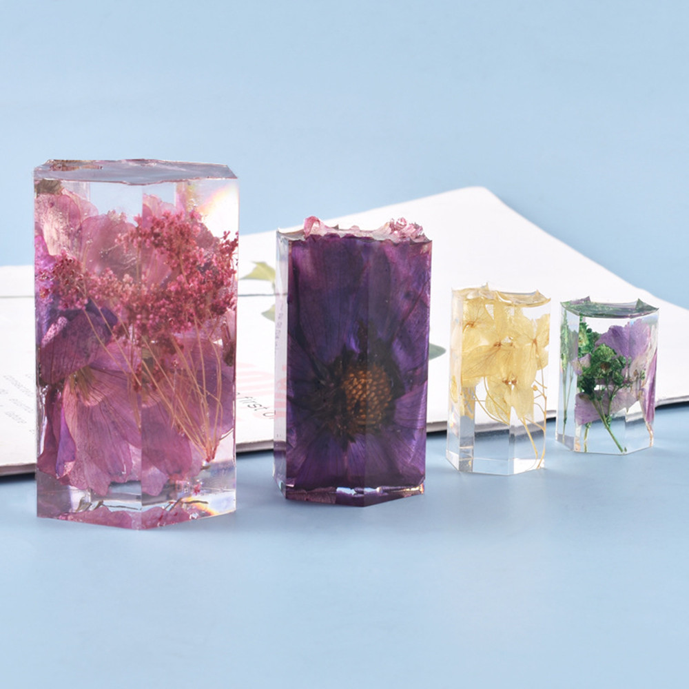 Cylinder Silicone Mold Hexagon - огляд і ціна Resin Art Table