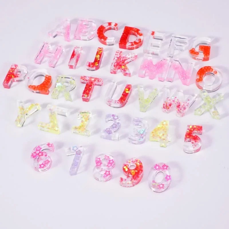 Small 26 Capital Letters Resin - огляд і ціна Resin Art Alphabet