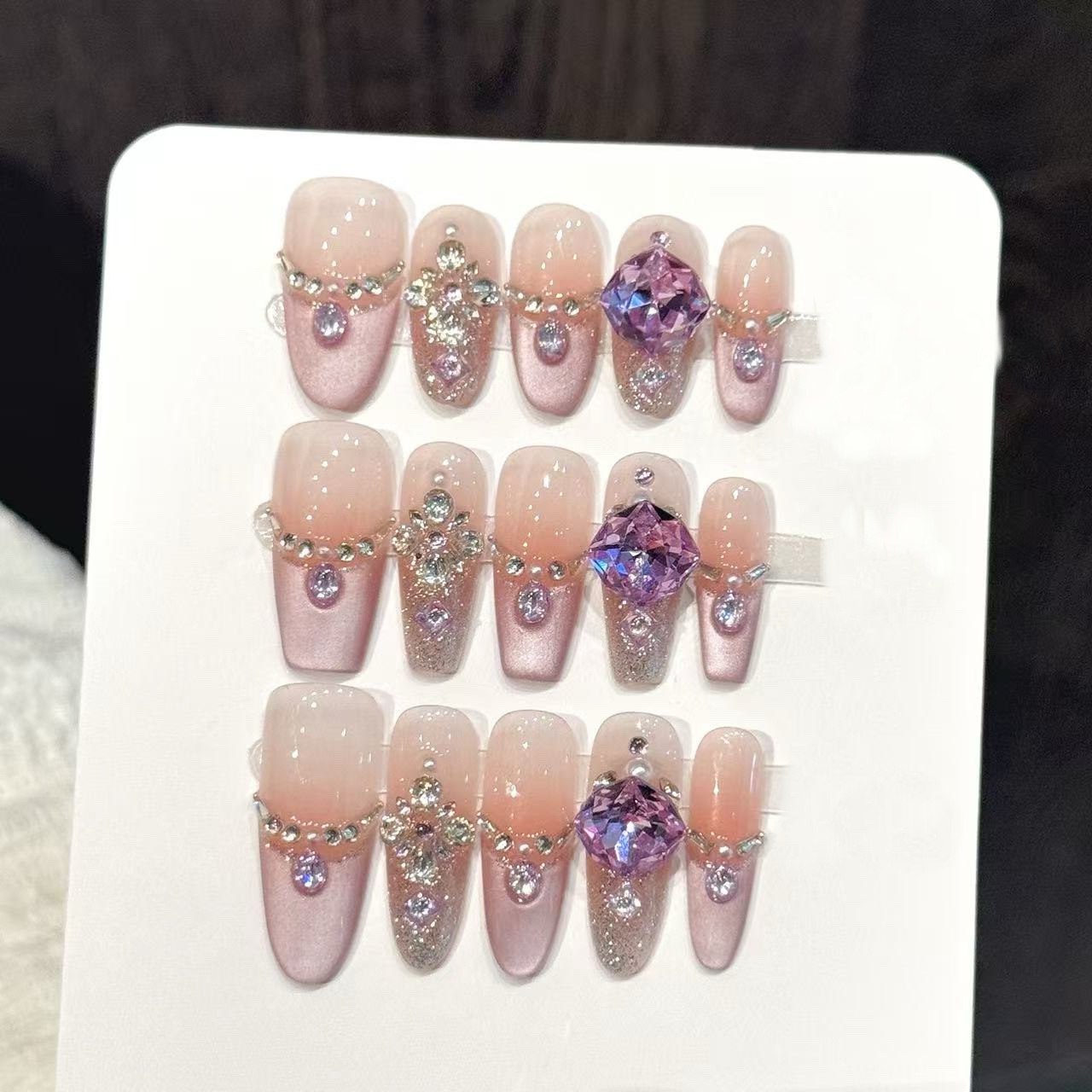 10pcs Pure Hand Pressed Coffin - огляд і ціна Resin Art Purple