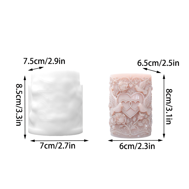 Double Heart Connected White D - огляд і ціна Resin Art Of Rose