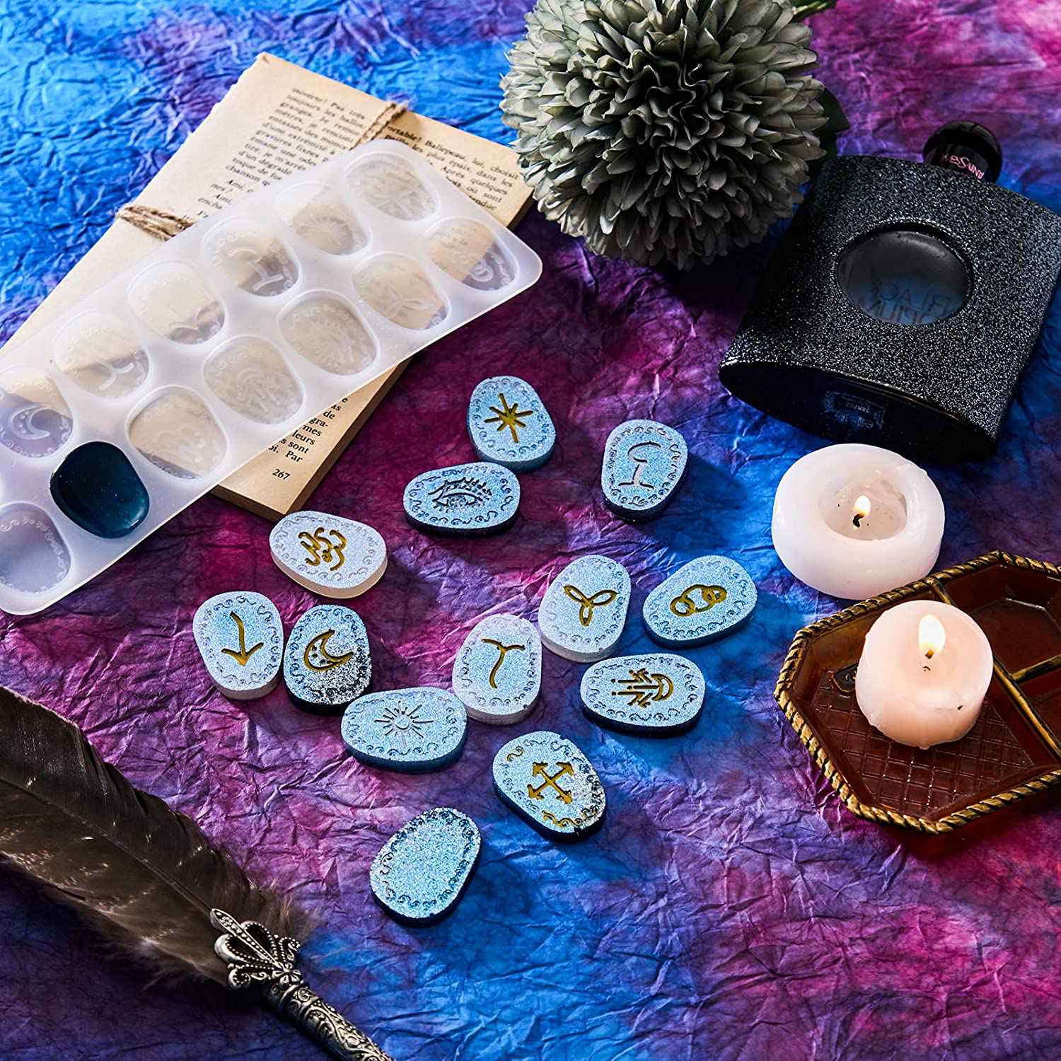 ABWZ-Witch Rune Resin Mold Sym - огляд і ціна Resin Art Alphabet