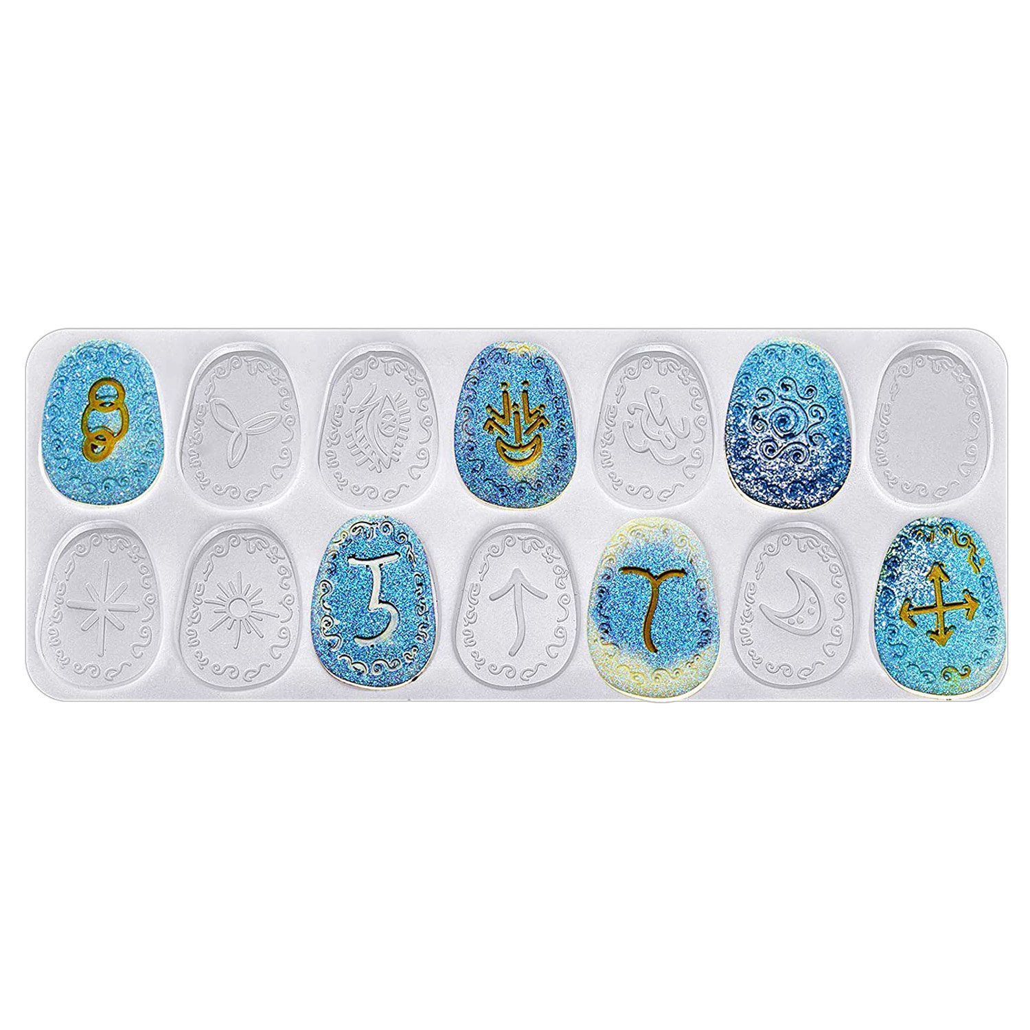 ABWZ-Witch Rune Resin Mold Sym - огляд і ціна Resin Art Alphabet