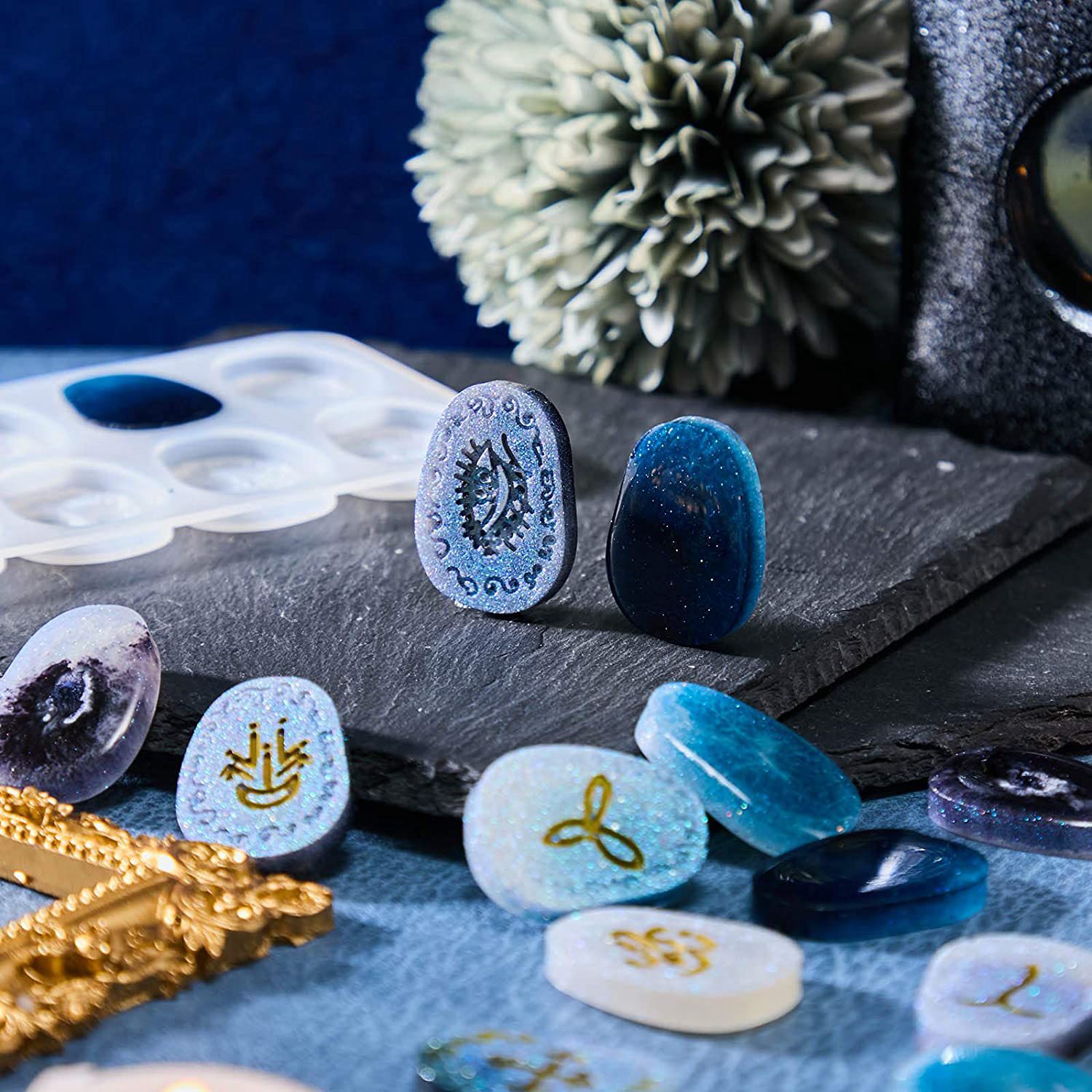 ABWZ-Witch Rune Resin Mold Sym - огляд і ціна Resin Art Alphabet