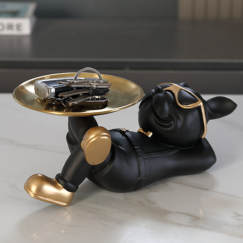 Cool French Bulldog Figurine W - огляд і ціна Resin Art Table