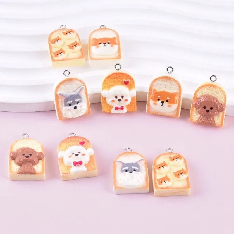 10Pcs Cute Toast Dog Resin Pen - огляд і ціна Resin Art And Craft