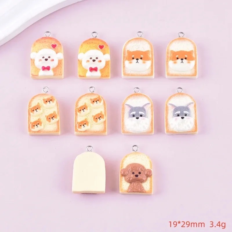 10Pcs Cute Toast Dog Resin Pen - огляд і ціна Resin Art And Craft