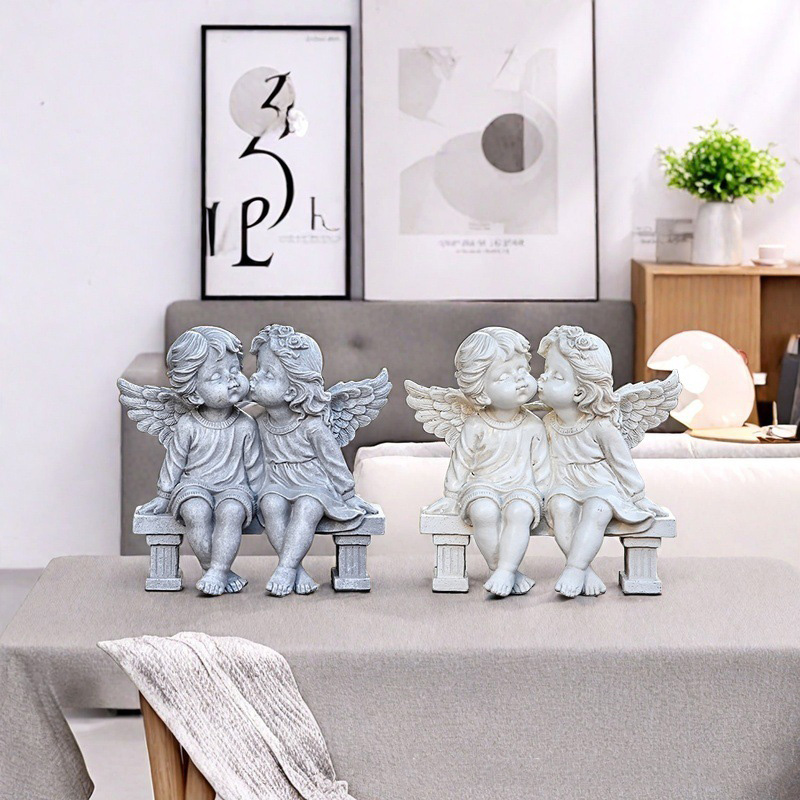 Resin Love Angel Sculptures an - огляд і ціна Resin Art Table
