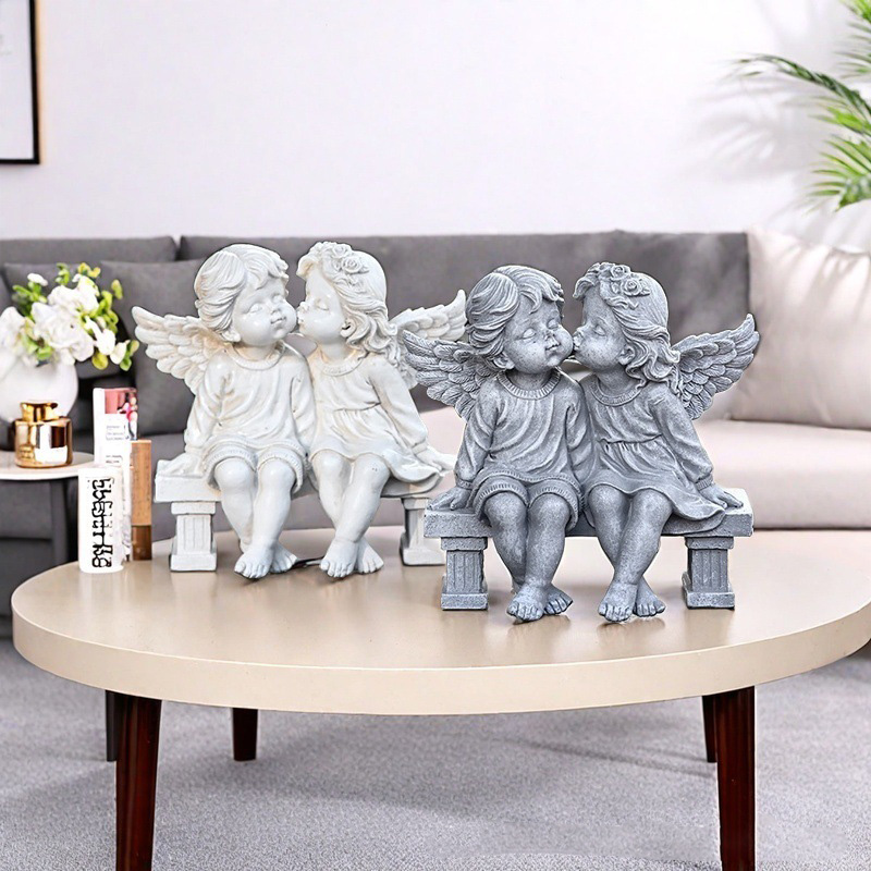 Resin Love Angel Sculptures an - огляд і ціна Resin Art Table