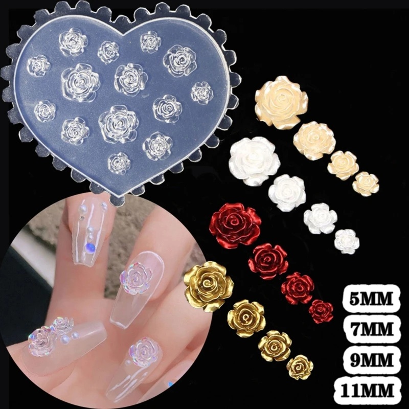 3D Rose Flower Nail Art Decora - огляд і ціна Resin Art Of Rose