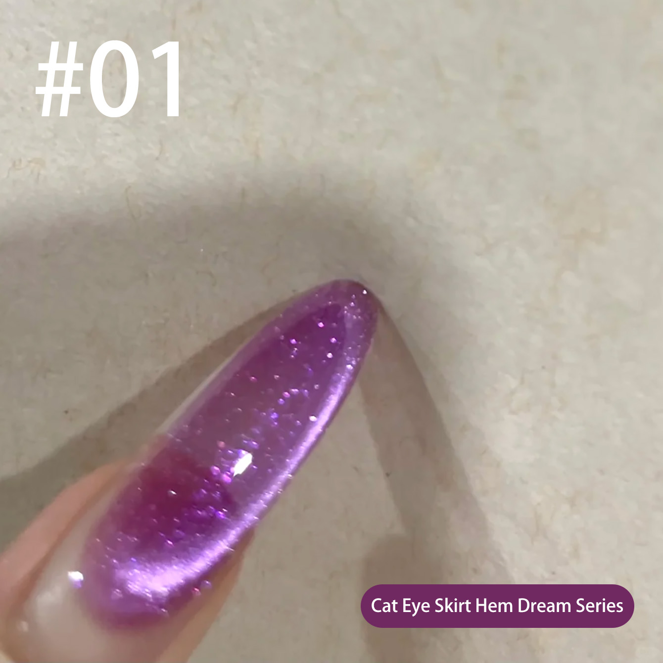MIANEL Qunbai Rumen Cat Eye Ge - огляд і ціна Resin Art Purple