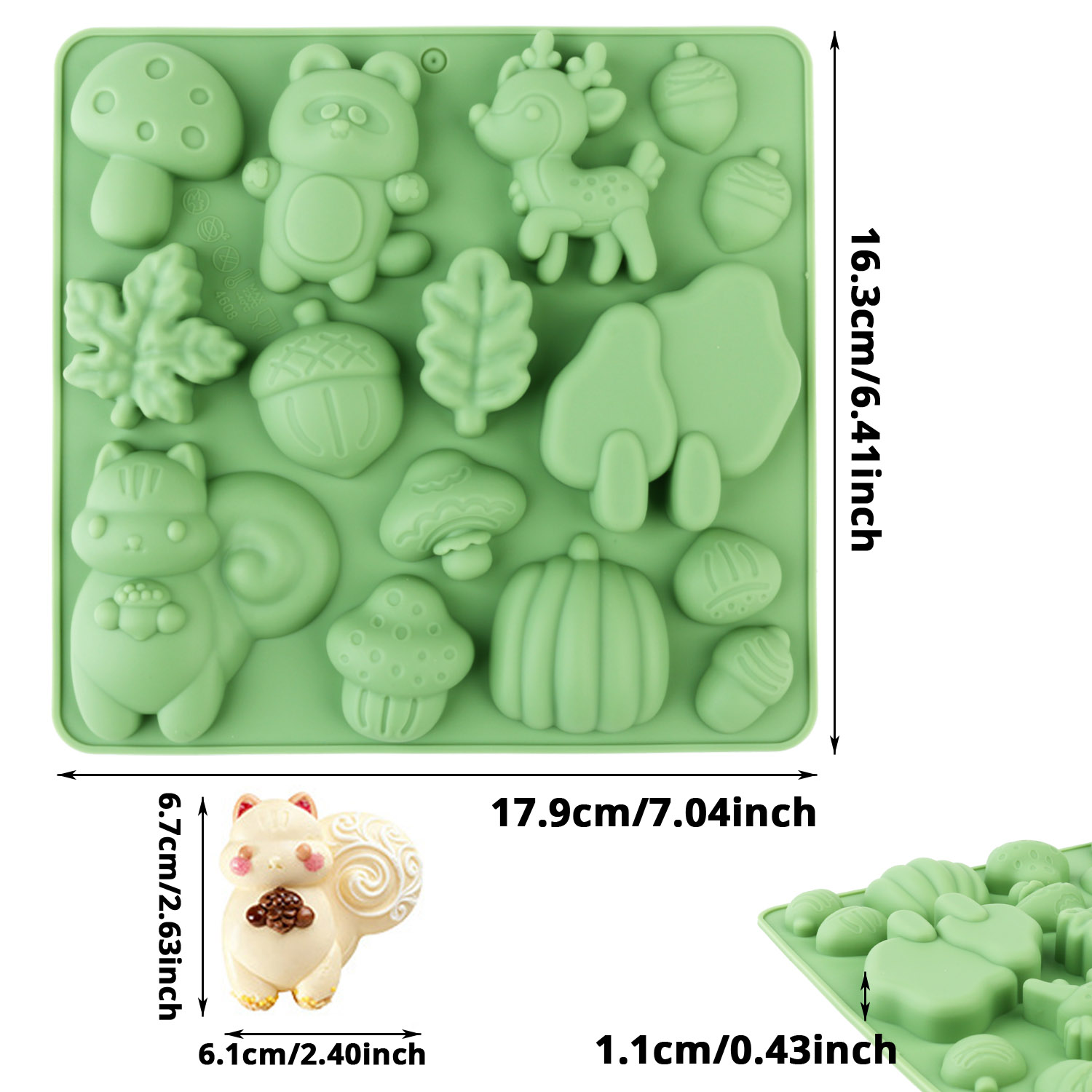 1 Silicone Cake Mold in the Sh - огляд і ціна Resin Art And Craft