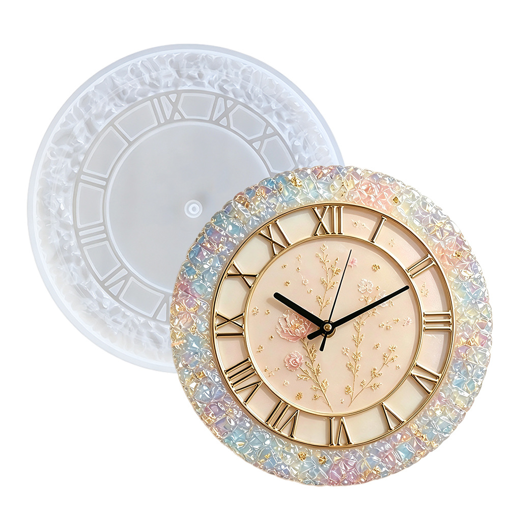 Diamond Faceted Clock Silicone - огляд і ціна Resin Art Table