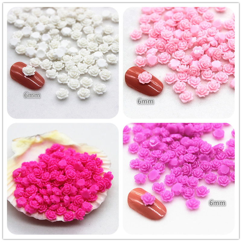 100pcs 6mm Resin Mini Rose Flo - огляд і ціна Resin Art Of Rose
