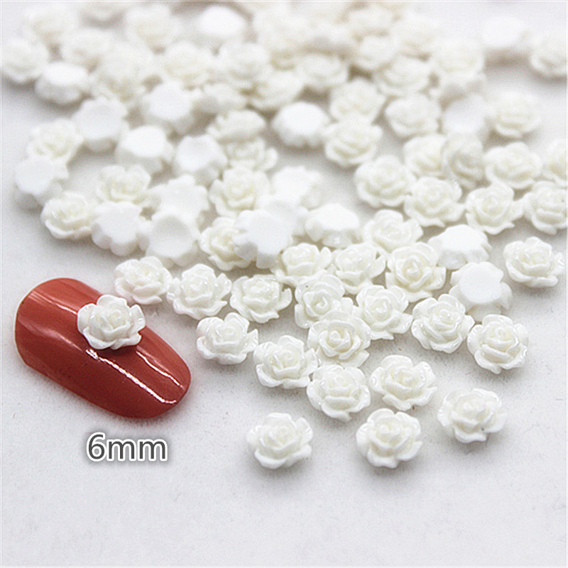 100pcs 6mm Resin Mini Rose Flo - огляд і ціна Resin Art Of Rose