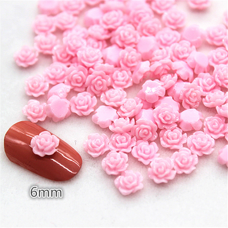 100pcs 6mm Resin Mini Rose Flo - огляд і ціна Resin Art Of Rose