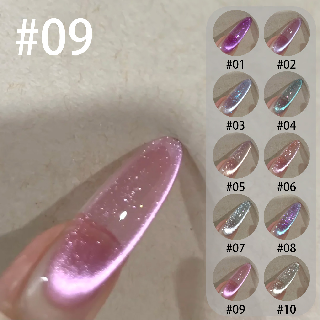 MIANEL Qunbai Rumen Cat Eye Ge - огляд і ціна Resin Art Purple