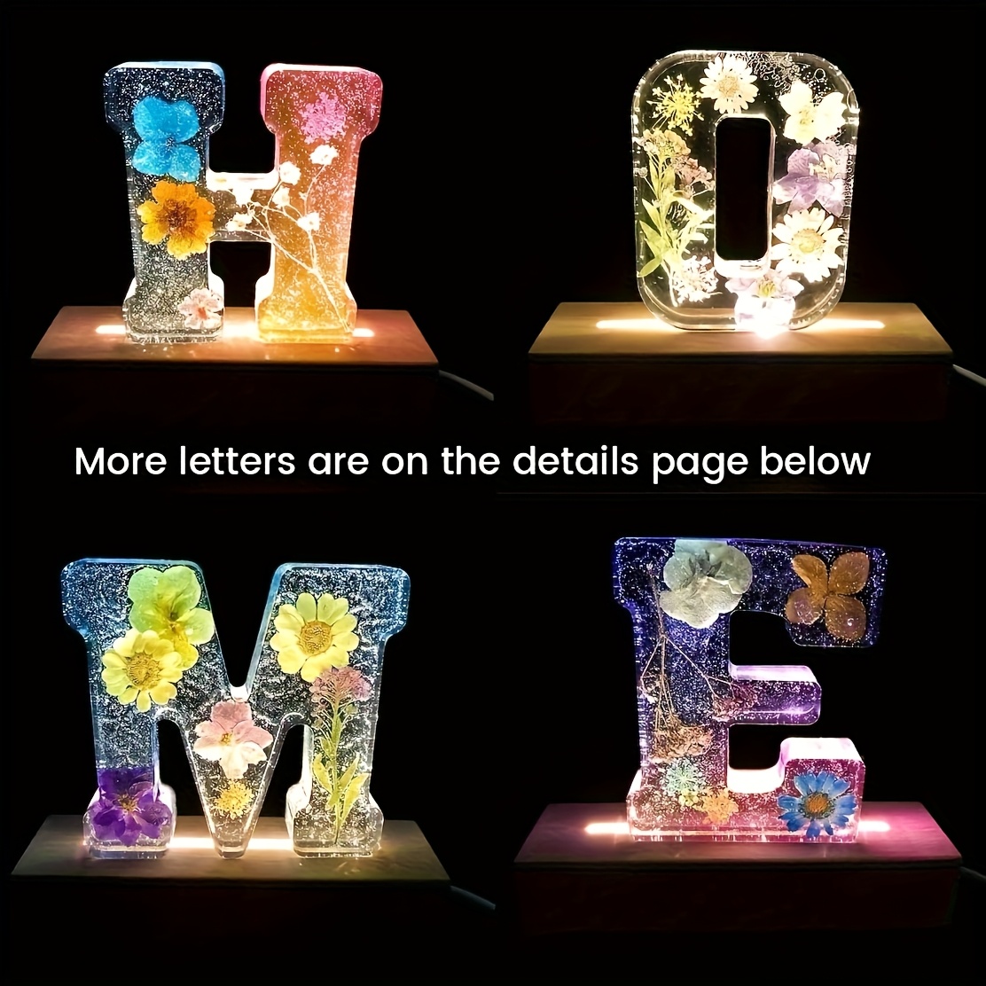 7-Inch Large Letter Resin Mold - огляд і ціна Resin Art Alphabet