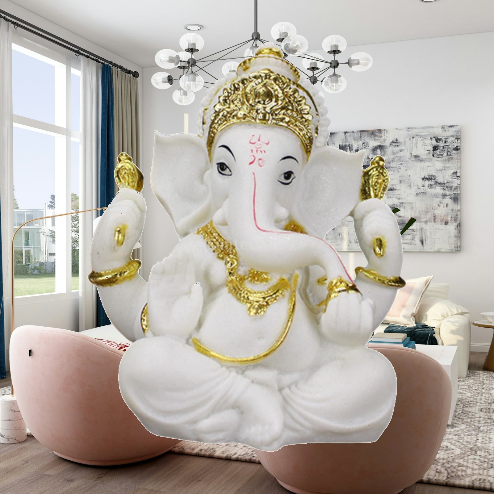 Indian Decorative Art Piece Re - огляд і ціна Resin Art Table